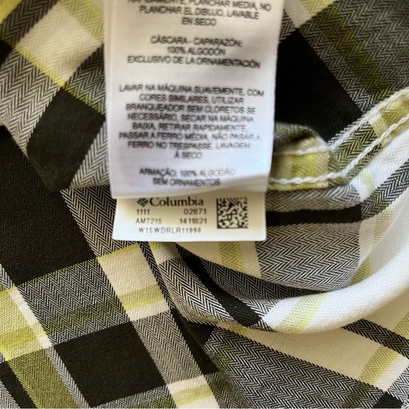 Columbia Plaid Flannel Button Up Long Sleeve Shirt Multi Colored Size XXL - Picture 13 of 13